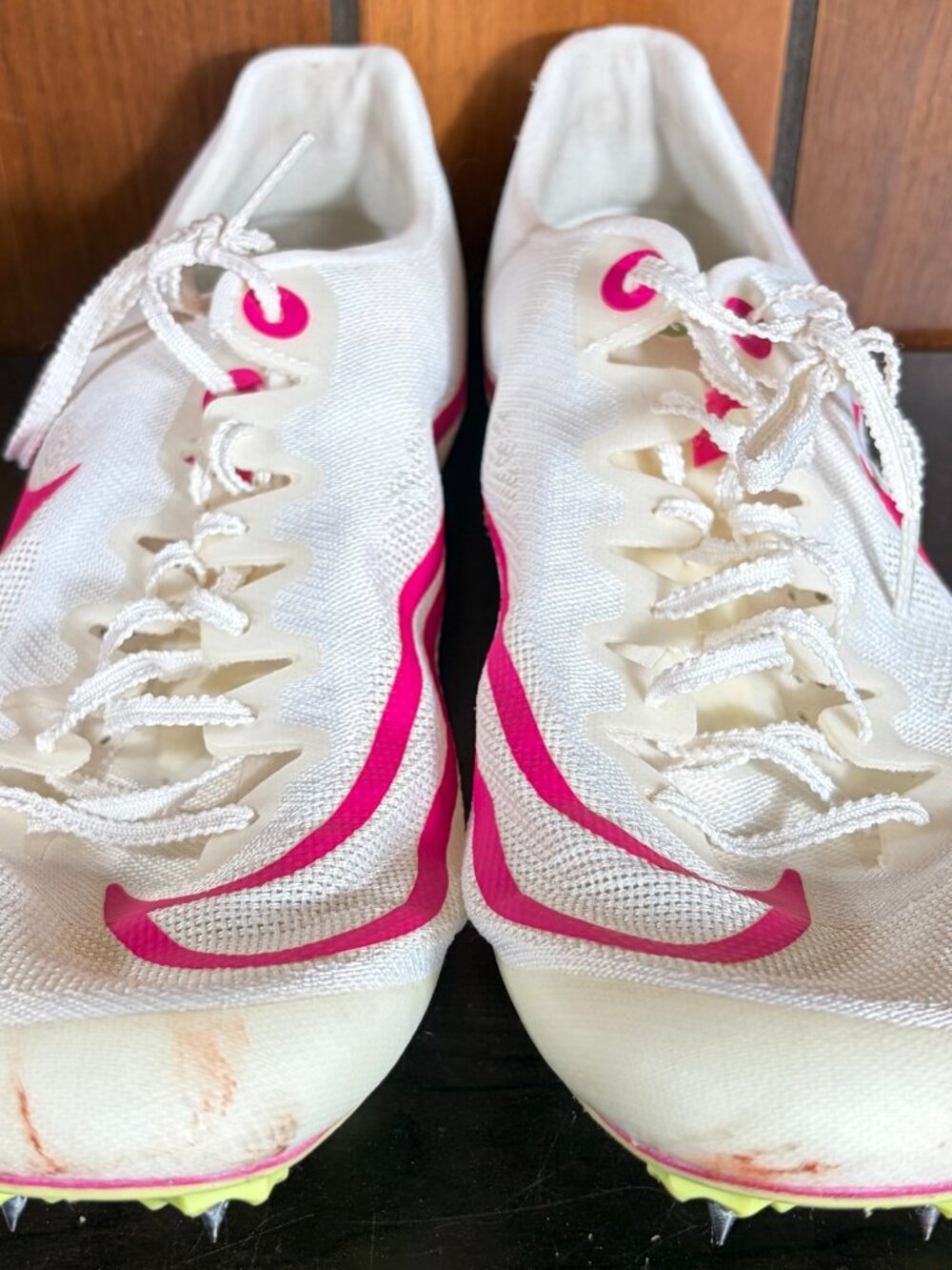 Nike Zoom Ja Fly 4 Sail Fierce Pink Track & Field Sprinting Spikes White Sz 11.5